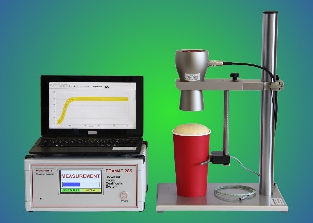 قياس منحنى نمو الرغوة باستخدام جهاز Foam Meter